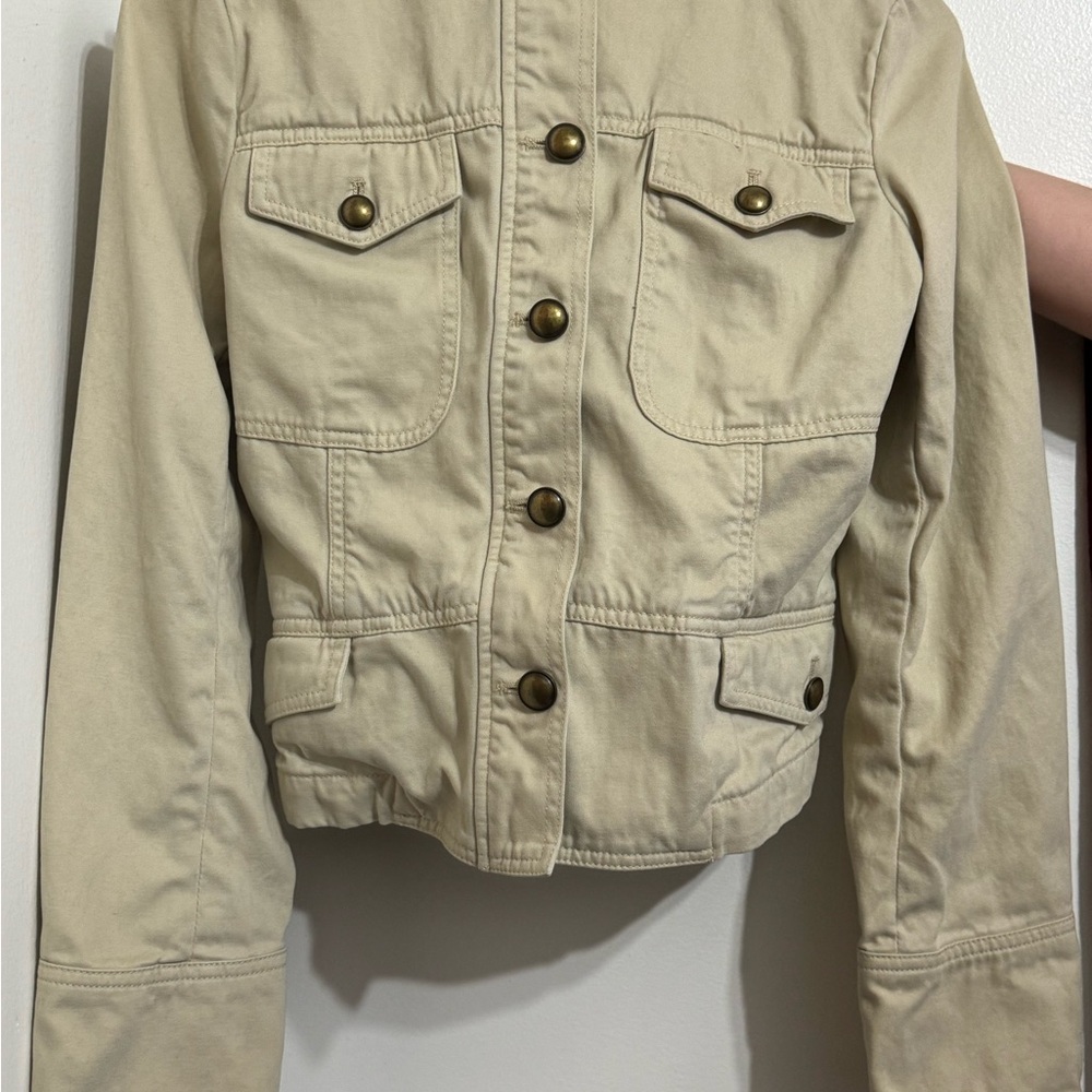 Khaki Button-Up Jacket - image 3
